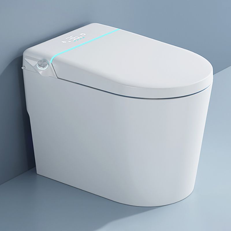 Contemporary Heated Seat Dryer Smart Toilet Elongated White Ceramic Bidet Clearhalo 'Bathroom Remodel & Bathroom Fixtures' 'Bidets' 'Home Improvement' 'home_improvement' 'home_improvement_bidets' 'Toilets & Bidets' 1200x1200_50940fb5-4d0f-41b4-a7ee-a632c9a21b15