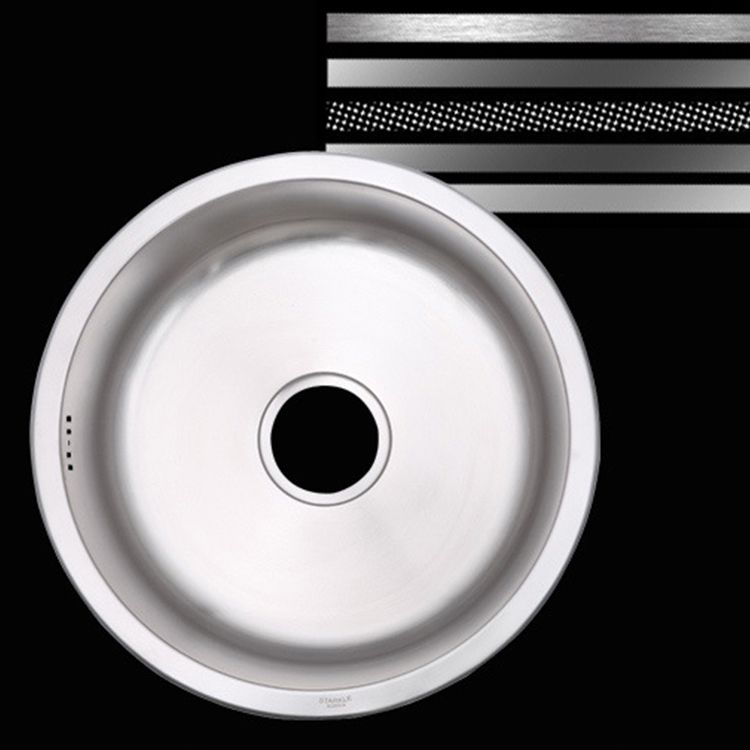 Round Single Bowl Kitchen Sink Stainless Steel Sink with Drain Strainer Kit Clearhalo 'Home Improvement' 'home_improvement' 'home_improvement_kitchen_sinks' 'Kitchen Remodel & Kitchen Fixtures' 'Kitchen Sinks & Faucet Components' 'Kitchen Sinks' 'kitchen_sinks' 1200x1200_509a5210-bd34-4300-8f43-c323bf71605d