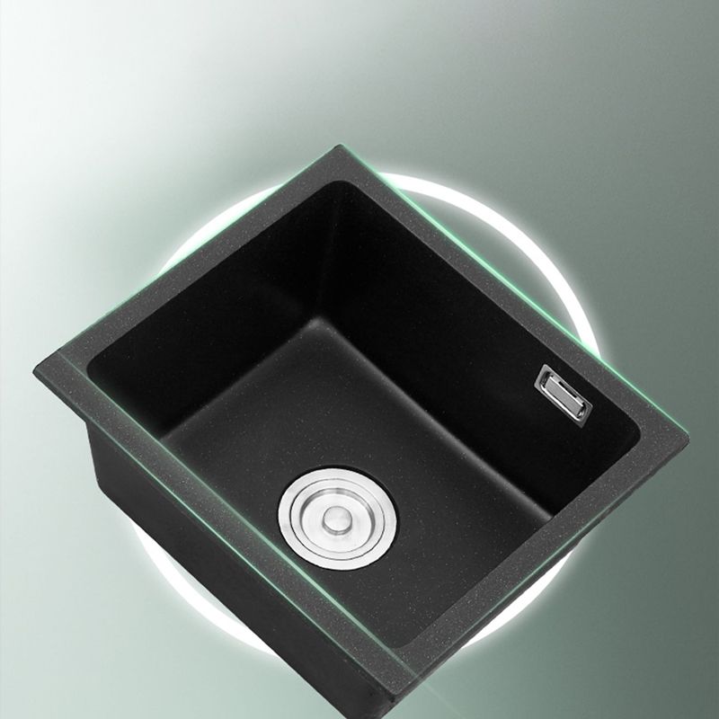 Quartz Kitchen Sink Single Bowl Kitchen Sink with Drain Strainer Kit Clearhalo 'Home Improvement' 'home_improvement' 'home_improvement_kitchen_sinks' 'Kitchen Remodel & Kitchen Fixtures' 'Kitchen Sinks & Faucet Components' 'Kitchen Sinks' 'kitchen_sinks' 1200x1200_50a1c3fd-e29b-4cf6-ad01-13c1ae0031bd