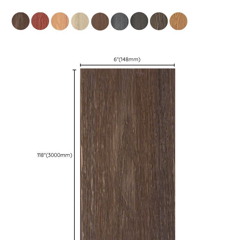 Outdoor WPC Flooring Rectangle Modern Style Nail Wood Flooring Clearhalo 'Flooring 'Hardwood Flooring' 'hardwood_flooring' 'Home Improvement' 'home_improvement' 'home_improvement_hardwood_flooring' Walls and Ceiling' 1200x1200_50b4a583-d104-4e4e-922f-5179a4d0ac02