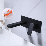 Low Arc Wall Mounted Bathroom Knob Handle Faucet Lavatory Faucet Clearhalo 'Bathroom Remodel & Bathroom Fixtures' 'Bathroom Sink Faucets' 'Bathroom Sinks & Faucet Components' 'bathroom_sink_faucets' 'Home Improvement' 'home_improvement' 'home_improvement_bathroom_sink_faucets' 1200x1200_50c57ac7-4ee8-47ab-a808-dcc77748d6a9