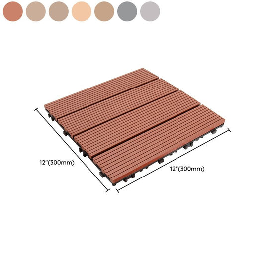 Interlocking Deck Tile Solid Color Water-Resistant Composite Deck Tile Kit Clearhalo 'Home Improvement' 'home_improvement' 'home_improvement_outdoor_deck_tiles_planks' 'Outdoor Deck Tiles & Planks' 'Outdoor Flooring & Tile' 'Outdoor Remodel' 'outdoor_deck_tiles_planks' 1200x1200_50ddb438-f249-4954-af3f-3cf3883b36d9
