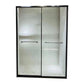 Tempered Glass Shower Bath Door Sliding Transparent Metal Framed Shower Door Clearhalo 'Bathroom Remodel & Bathroom Fixtures' 'Home Improvement' 'home_improvement' 'home_improvement_shower_tub_doors' 'Shower and Tub Doors' 'shower_tub_doors' 'Showers & Bathtubs' 1200x1200_50e783cd-127e-4f94-a8e5-632114391ce1