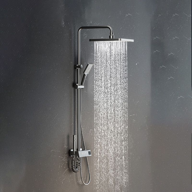Contemporary Shower Set Slide Bar Dual Shower Head Thermostatic Wall Mounted Shower System Clearhalo 'Bathroom Remodel & Bathroom Fixtures' 'Home Improvement' 'home_improvement' 'home_improvement_shower_faucets' 'Shower Faucets & Systems' 'shower_faucets' 'Showers & Bathtubs Plumbing' 'Showers & Bathtubs' 1200x1200_50ee5896-07e5-4c9f-9c26-dcabb43bf627