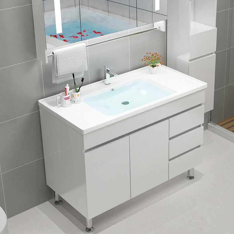 Modern Bathroom Vanity Sink Drawers Rectangular Faucet Mirror Bathroom Vanity Set Clearhalo 'Bathroom Remodel & Bathroom Fixtures' 'Bathroom Vanities' 'bathroom_vanities' 'Home Improvement' 'home_improvement' 'home_improvement_bathroom_vanities' 1200x1200_50f937ea-f9ac-4671-b591-7cf6e4669dd1
