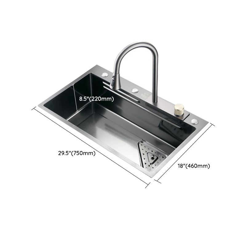 Contemporary Stainless Steel Undermount Kitchen Sink Single Bowl Kitchen Bar Sink Clearhalo 'Home Improvement' 'home_improvement' 'home_improvement_kitchen_sinks' 'Kitchen Remodel & Kitchen Fixtures' 'Kitchen Sinks & Faucet Components' 'Kitchen Sinks' 'kitchen_sinks' 1200x1200_5105c7a2-a29c-4e51-a5f6-f863378c512a