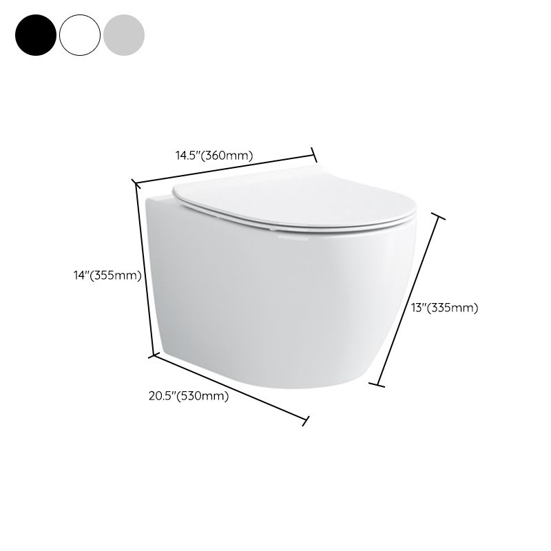 Contemporary Flush Toilet One Piece Toilet Wall Mount Porcelain Urine Toilet Clearhalo 'Bathroom Remodel & Bathroom Fixtures' 'Home Improvement' 'home_improvement' 'home_improvement_toilets' 'Toilets & Bidets' 'Toilets' 1200x1200_510eb850-5651-44be-86e7-83406c683771