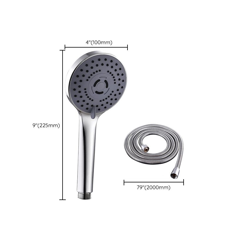 Round Shower Head Plastic Shower Head with Adjustable Spray Pattern Clearhalo 'Bathroom Remodel & Bathroom Fixtures' 'Home Improvement' 'home_improvement' 'home_improvement_shower_heads' 'Shower Heads' 'shower_heads' 'Showers & Bathtubs Plumbing' 'Showers & Bathtubs' 1200x1200_510f70fd-d363-445a-a95a-a6dfe58279c7