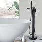 Modern Free Standing Faucet Rod Handle Handheld Shower Head Bathtub Faucet Clearhalo 'Bathroom Remodel & Bathroom Fixtures' 'Bathtub Faucets' 'bathtub_faucets' 'Home Improvement' 'home_improvement' 'home_improvement_bathtub_faucets' 1200x1200_51205e14-f1e9-4737-859e-76e81d2f5238