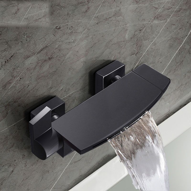 Modern Bathtub Faucet Waterfall Handheld Shower Head Bathtub Faucet Clearhalo 'Bathroom Remodel & Bathroom Fixtures' 'Bathtub Faucets' 'bathtub_faucets' 'Home Improvement' 'home_improvement' 'home_improvement_bathtub_faucets' 1200x1200_512062c0-99c6-44fb-a5fd-291e0c6a0cd9