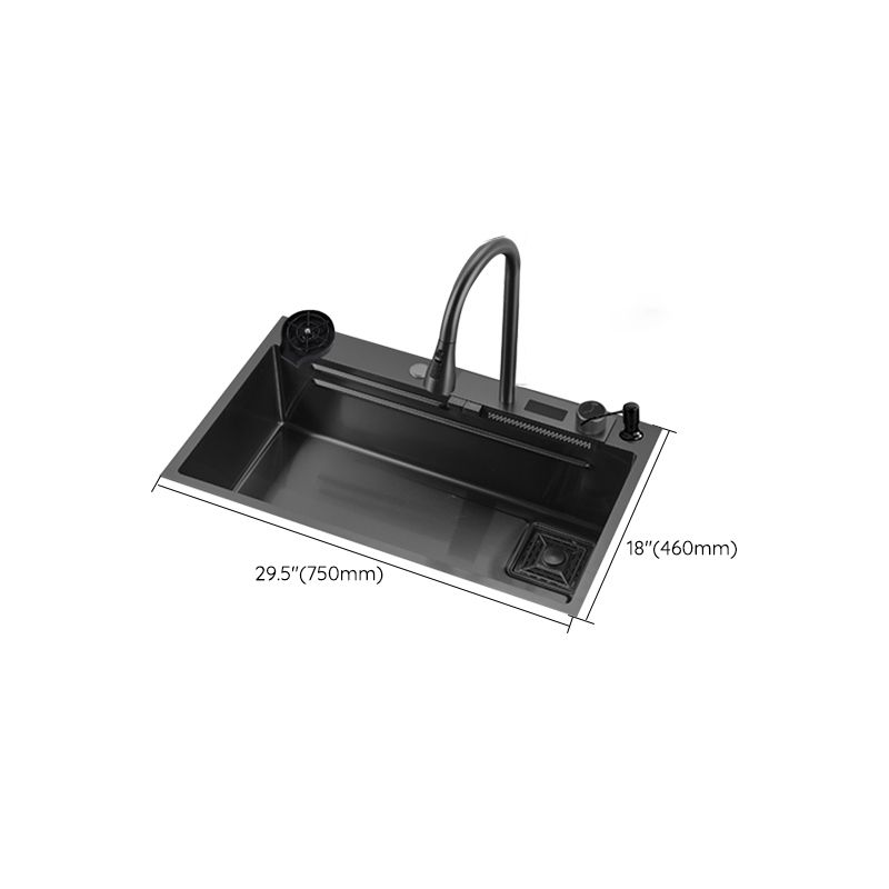 Classic Black Sink Stainless Steel Single Basin Sink with Soundproofing Clearhalo 'Home Improvement' 'home_improvement' 'home_improvement_kitchen_sinks' 'Kitchen Remodel & Kitchen Fixtures' 'Kitchen Sinks & Faucet Components' 'Kitchen Sinks' 'kitchen_sinks' 1200x1200_51559484-ff52-46d9-b6d7-31146195d4f7