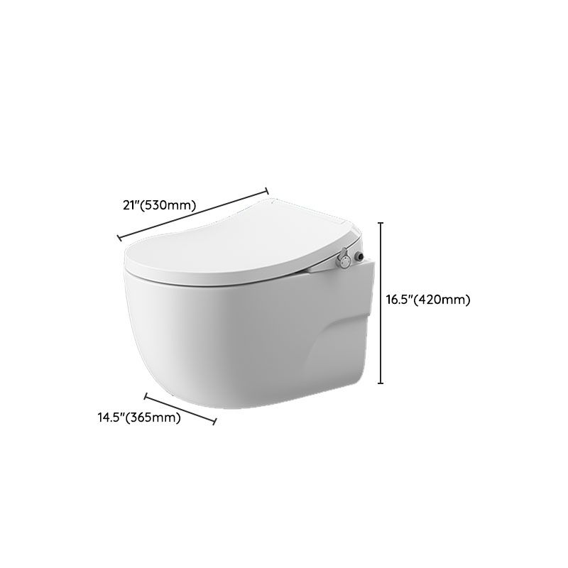Contemporary Elongated Ceramic Warm Air Dryer Smart Bidet in White Clearhalo 'Bathroom Remodel & Bathroom Fixtures' 'Bidets' 'Home Improvement' 'home_improvement' 'home_improvement_bidets' 'Toilets & Bidets' 1200x1200_515f718d-bf99-4167-9804-4c3f71c76a97