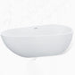 Stand Alone Acrylic Bath Tub White Oval Modern Bathroom Bathtub Clearhalo 'Bathroom Remodel & Bathroom Fixtures' 'Bathtubs' 'Home Improvement' 'home_improvement' 'home_improvement_bathtubs' 'Showers & Bathtubs' 1200x1200_516b8484-dd1b-4b55-ac0d-04fae9893c3b
