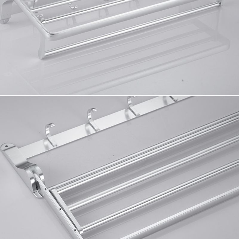 6-Piece Contemporary Bath Hardware Set Bath Shelf/Towel Bar Paper Holder Included Clearhalo 'Bathroom Hardware Sets' 'Bathroom Hardware' 'Bathroom Remodel & Bathroom Fixtures' 'bathroom_hardware_sets' 'Home Improvement' 'home_improvement' 'home_improvement_bathroom_hardware_sets' 1200x1200_516c75a5-39b3-49ed-a080-cda52ff9536a