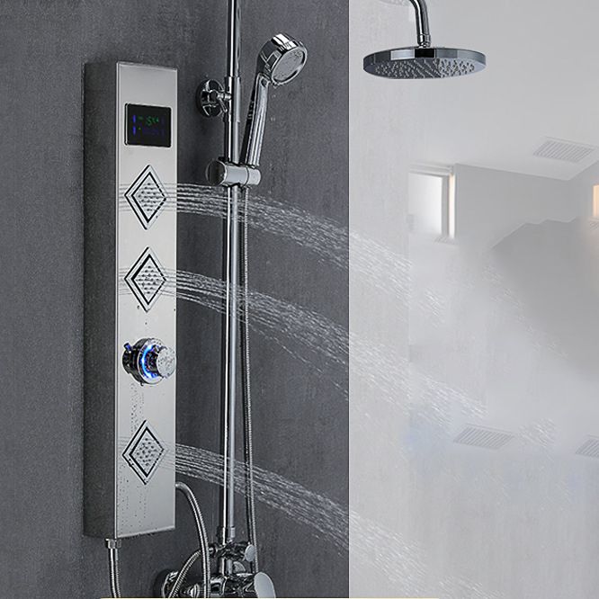 Shower System Stainless Steel Shower Hose Wall Mounted Modern Handshower Shower System Clearhalo 'Bathroom Remodel & Bathroom Fixtures' 'Home Improvement' 'home_improvement' 'home_improvement_shower_faucets' 'Shower Faucets & Systems' 'shower_faucets' 'Showers & Bathtubs Plumbing' 'Showers & Bathtubs' 1200x1200_516db170-0e69-479c-a290-e90a2adc2a25