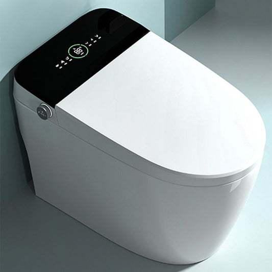 With Heated Seat Foot Sensor Ceramic Contemporary Elongated Floor Mount Bidet Clearhalo 'Bathroom Remodel & Bathroom Fixtures' 'Bidets' 'Home Improvement' 'home_improvement' 'home_improvement_bidets' 'Toilets & Bidets' 1200x1200_5178275f-9082-44b8-bacb-18cd9b7f110b