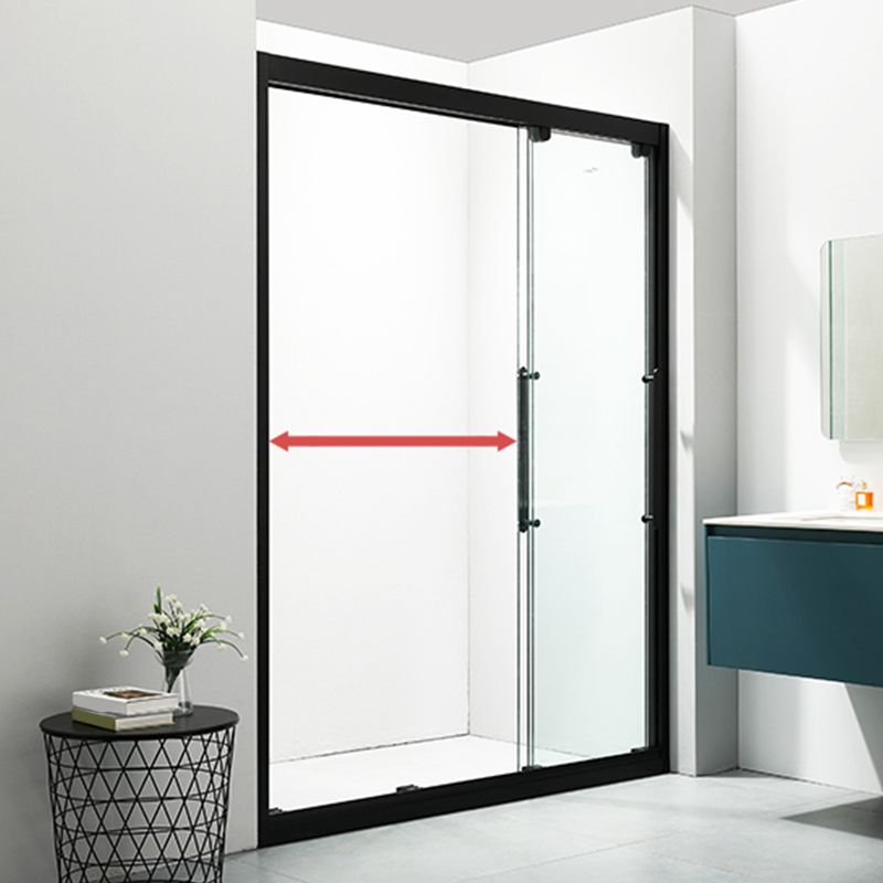 Triple Linkage Double Sliding Shower Door Tempered Glass Shower Door Clearhalo 'Bathroom Remodel & Bathroom Fixtures' 'Home Improvement' 'home_improvement' 'home_improvement_shower_tub_doors' 'Shower and Tub Doors' 'shower_tub_doors' 'Showers & Bathtubs' 1200x1200_5191c287-09d3-43ef-8e43-b022b1323ff3