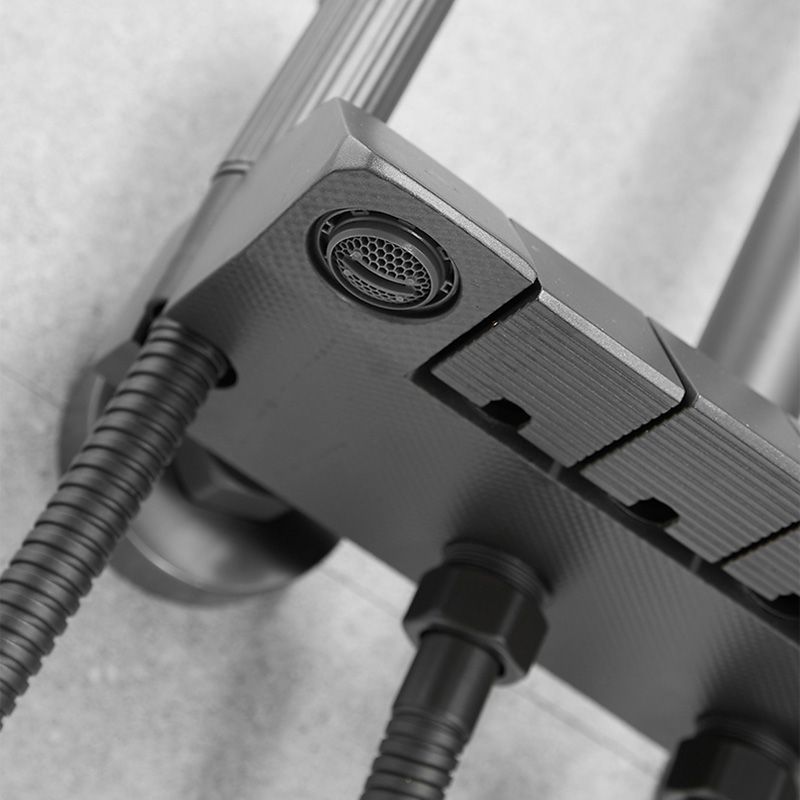 Modern Shower Set Adjustable Shower Head Slide Bar Wall Mounted Shower System Clearhalo 'Bathroom Remodel & Bathroom Fixtures' 'Home Improvement' 'home_improvement' 'home_improvement_shower_faucets' 'Shower Faucets & Systems' 'shower_faucets' 'Showers & Bathtubs Plumbing' 'Showers & Bathtubs' 1200x1200_51a7d301-ac30-491a-87b1-4e77ab144189