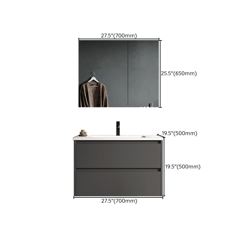 Modern Ceramic Bathroom Vanity Gray Single Sink Rectangular Vanity Set Clearhalo 'Bathroom Remodel & Bathroom Fixtures' 'Bathroom Vanities' 'bathroom_vanities' 'Home Improvement' 'home_improvement' 'home_improvement_bathroom_vanities' 1200x1200_51b35671-6e4d-477e-bc98-757c8899125d