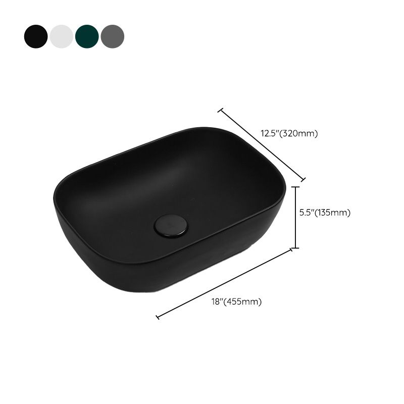 Contemporary Bathroom Sink Pop-Up Drain Porcelain Solid Color Rectangular Vessel Sink Clearhalo 'Bathroom Remodel & Bathroom Fixtures' 'Bathroom Sinks & Faucet Components' 'Bathroom Sinks' 'bathroom_sink' 'Home Improvement' 'home_improvement' 'home_improvement_bathroom_sink' 1200x1200_51bff17f-8b54-4560-b572-ed98b05889ad