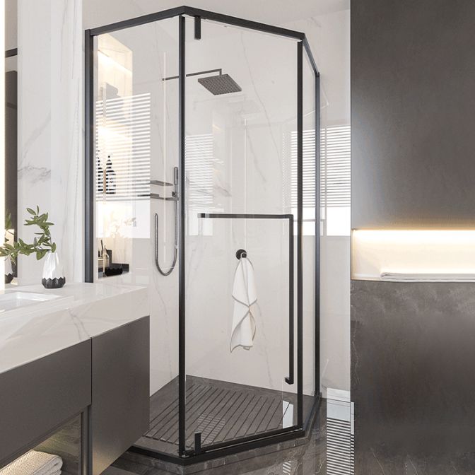 Pivot Transparent Shower Bath Door Tempered Semi-Frameless Shower Door Clearhalo 'Bathroom Remodel & Bathroom Fixtures' 'Home Improvement' 'home_improvement' 'home_improvement_shower_tub_doors' 'Shower and Tub Doors' 'shower_tub_doors' 'Showers & Bathtubs' 1200x1200_51c2f711-d633-49bc-9157-ee449db9c45c