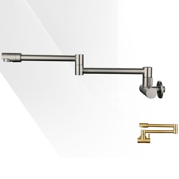 Modern Faucet 1-Handle and 1-Hole Single Level Low Pot Filler Kitchen Faucet Clearhalo 'Home Improvement' 'home_improvement' 'home_improvement_kitchen_faucets' 'Kitchen Faucets' 'Kitchen Remodel & Kitchen Fixtures' 'Kitchen Sinks & Faucet Components' 'kitchen_faucets' 1200x1200_51e583ef-8d7b-4fb0-8dda-0e72f165c03e