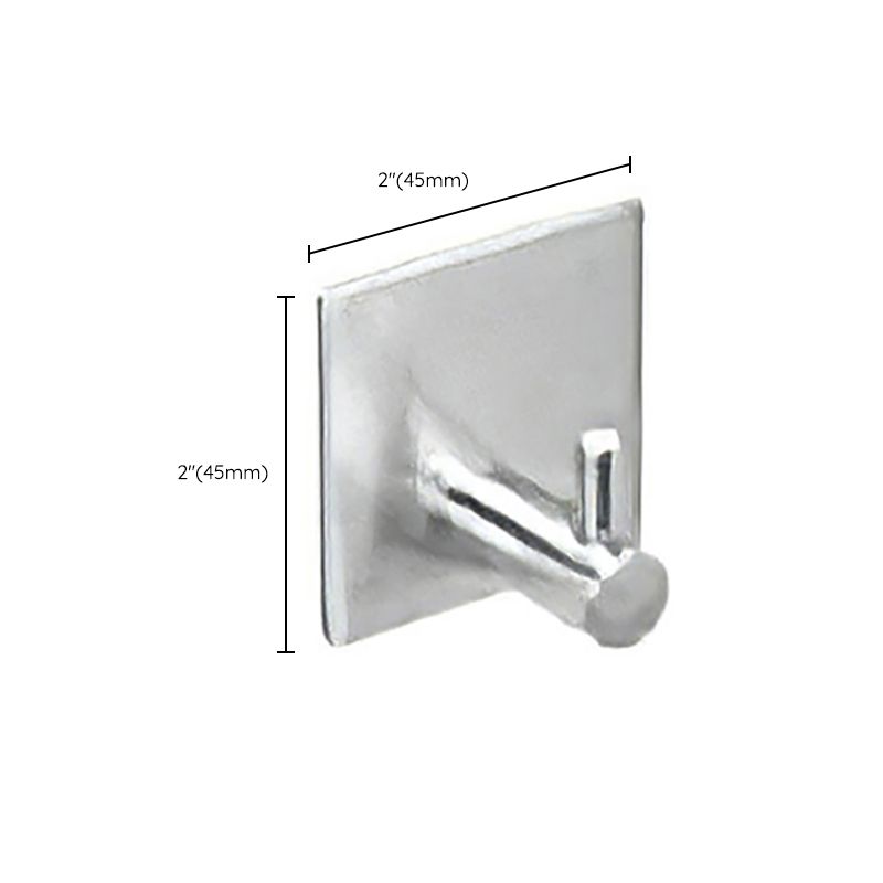 Metal Simple Bathroom Accessory as Individual or as a Set in Silver Clearhalo 'Bathroom Hardware Sets' 'Bathroom Hardware' 'Bathroom Remodel & Bathroom Fixtures' 'bathroom_hardware_sets' 'Home Improvement' 'home_improvement' 'home_improvement_bathroom_hardware_sets' 1200x1200_5208c2a9-f087-426d-91be-3984e4cdb74a