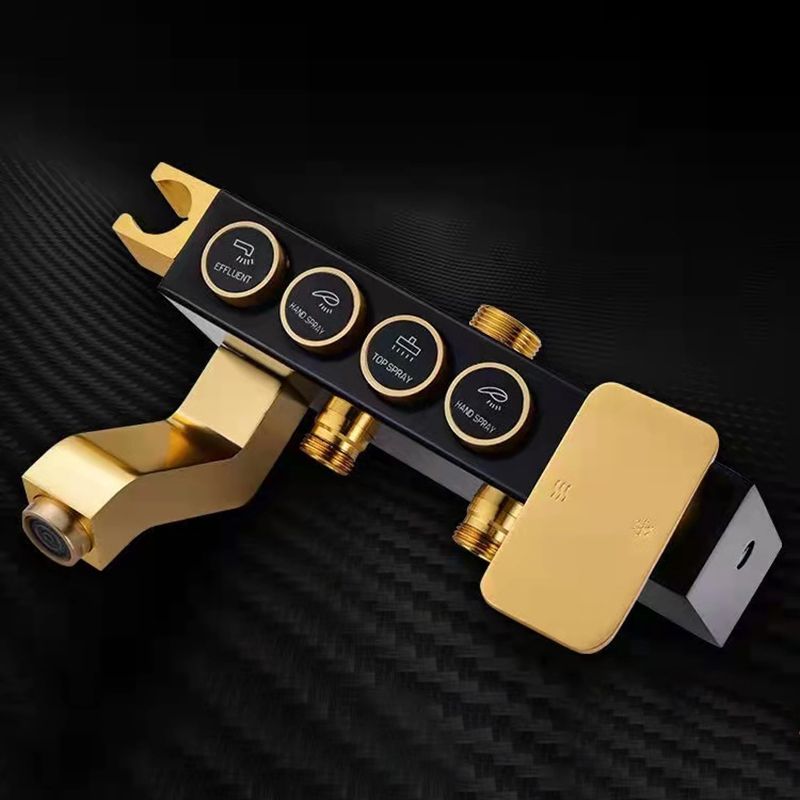 Modern Adjustable Water Flow Shower Faucet Shower Arm Shower System on Wall Clearhalo 'Bathroom Remodel & Bathroom Fixtures' 'Home Improvement' 'home_improvement' 'home_improvement_shower_faucets' 'Shower Faucets & Systems' 'shower_faucets' 'Showers & Bathtubs Plumbing' 'Showers & Bathtubs' 1200x1200_521fbc36-d9b5-4ddc-8484-972c34206b69