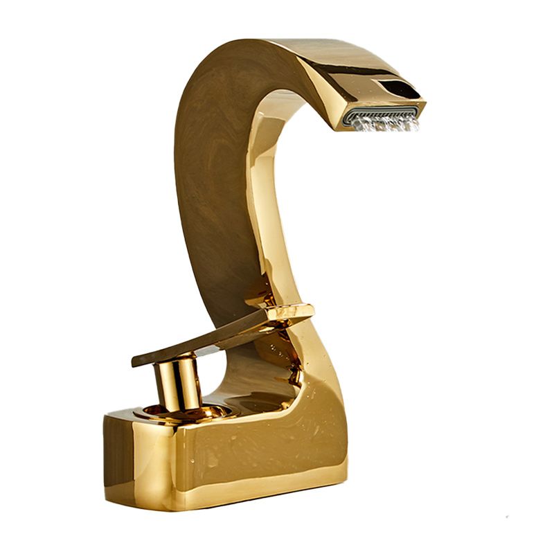Modern Single Handle Sink Faucet Bathroom Brass Centered Faucet Clearhalo 'Bathroom Remodel & Bathroom Fixtures' 'Bathroom Sink Faucets' 'Bathroom Sinks & Faucet Components' 'bathroom_sink_faucets' 'Home Improvement' 'home_improvement' 'home_improvement_bathroom_sink_faucets' 1200x1200_5233249a-ba6b-47a0-ab85-ba3623b946d9