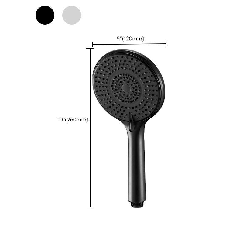 Round Shower Head Plastic Handheld Shower Head with Adjustable Spray Pattern Clearhalo 'Bathroom Remodel & Bathroom Fixtures' 'Home Improvement' 'home_improvement' 'home_improvement_shower_heads' 'Shower Heads' 'shower_heads' 'Showers & Bathtubs Plumbing' 'Showers & Bathtubs' 1200x1200_52523d9d-9a78-46ce-8569-b923eeb3afbb