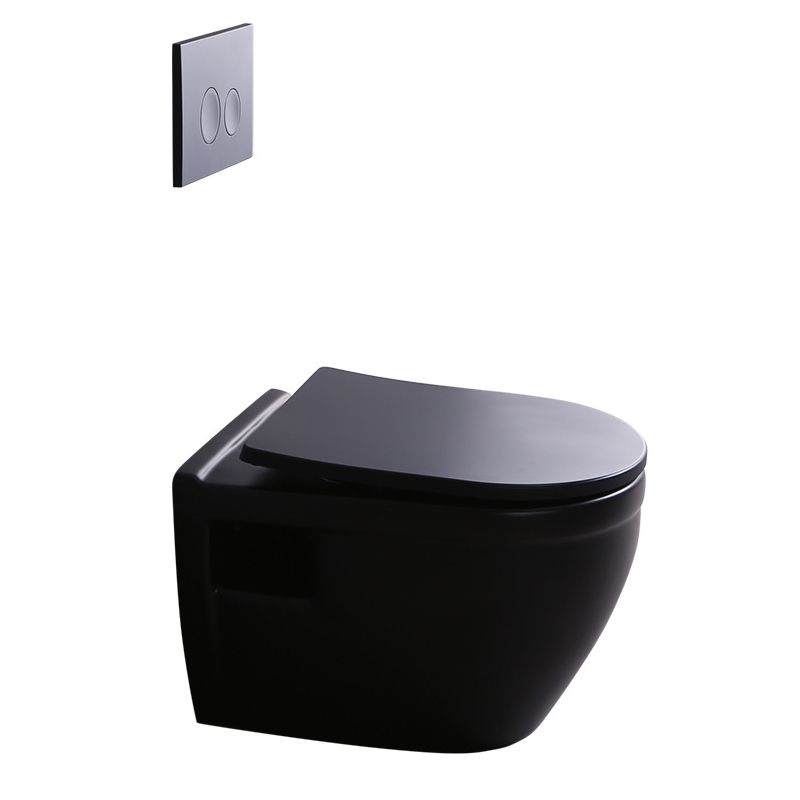 Contemporary Flush Toilet Wall Mount One-Piece Toilet Porcelain Toilet Bowl Clearhalo 'Bathroom Remodel & Bathroom Fixtures' 'Home Improvement' 'home_improvement' 'home_improvement_toilets' 'Toilets & Bidets' 'Toilets' 1200x1200_525bc034-d6c1-404e-9f09-5b4e0ad4237f