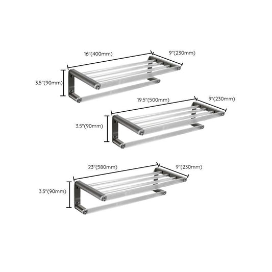 Modern Bathroom Set Grey Towel Bar Bath Shelf Bathroom Accessory Kit Clearhalo 'Bathroom Hardware Sets' 'Bathroom Hardware' 'Bathroom Remodel & Bathroom Fixtures' 'bathroom_hardware_sets' 'Home Improvement' 'home_improvement' 'home_improvement_bathroom_hardware_sets' 1200x1200_5269d2c2-9f3d-4100-b7b4-9f61459fb40e