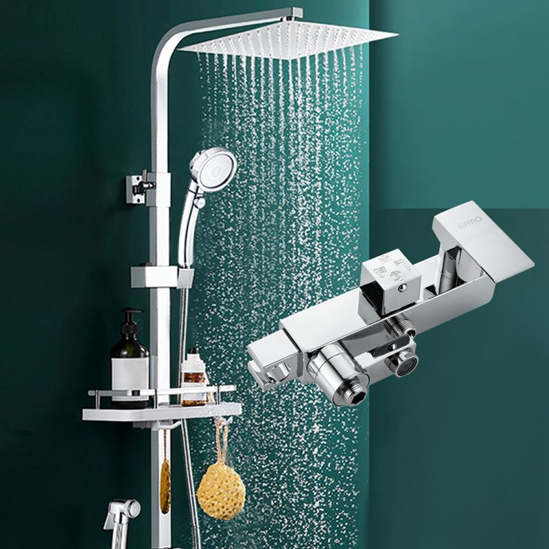 Silver Shower Set Pressurized Shower Head Thermostatic Bathroom Shower Water Faucet Clearhalo 'Bathroom Remodel & Bathroom Fixtures' 'Home Improvement' 'home_improvement' 'home_improvement_shower_faucets' 'Shower Faucets & Systems' 'shower_faucets' 'Showers & Bathtubs Plumbing' 'Showers & Bathtubs' 1200x1200_526c5fd2-e95e-49b1-be61-5e3d9a2b3d2f