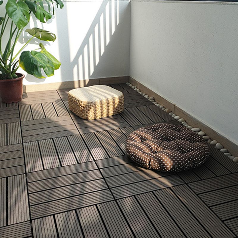 12" X 12" 4-Slat Square Deck/Patio Flooring Tiles Snapping Installation Floor Board Tiles Clearhalo 'Home Improvement' 'home_improvement' 'home_improvement_outdoor_deck_tiles_planks' 'Outdoor Deck Tiles & Planks' 'Outdoor Flooring & Tile' 'Outdoor Remodel' 'outdoor_deck_tiles_planks' 1200x1200_5274e605-6709-4f83-9f0d-f2e75c6ecaf8