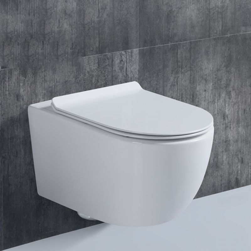 Modern Wall Mount Toilet White Toilet Bowl with Seat for Washroom Clearhalo 'Bathroom Remodel & Bathroom Fixtures' 'Home Improvement' 'home_improvement' 'home_improvement_toilets' 'Toilets & Bidets' 'Toilets' 1200x1200_527d5fe4-bb54-4e9e-b05a-45ed46ee2575