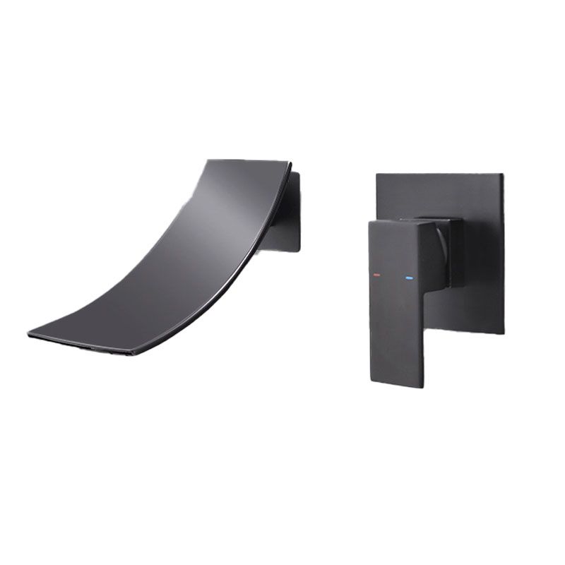 Contemporary Bathroom Faucet Wall Mounted Copper Fixed Clawfoot Tub Faucet Trim Clearhalo 'Bathroom Remodel & Bathroom Fixtures' 'Bathtub Faucets' 'bathtub_faucets' 'Home Improvement' 'home_improvement' 'home_improvement_bathtub_faucets' 1200x1200_528eb206-7d74-4290-9491-80499cc3d7ec