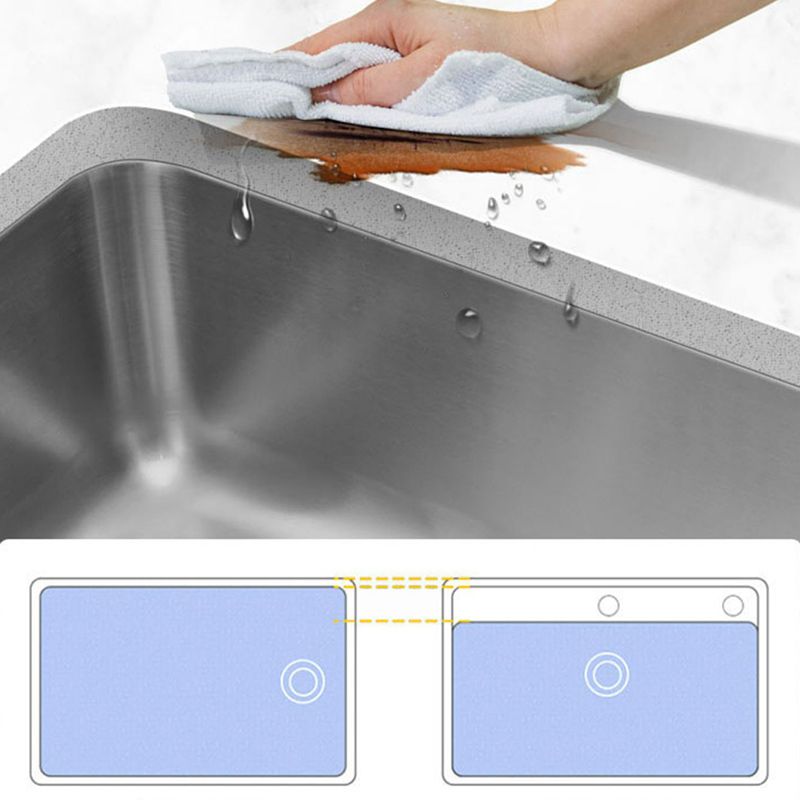 Stainless Steel Kitchen Sink Single Basin Kitchen Sink with Faucet Included Clearhalo 'Home Improvement' 'home_improvement' 'home_improvement_kitchen_sinks' 'Kitchen Remodel & Kitchen Fixtures' 'Kitchen Sinks & Faucet Components' 'Kitchen Sinks' 'kitchen_sinks' 1200x1200_5291fd55-c3e2-42b0-bcf6-6c0cc1417306