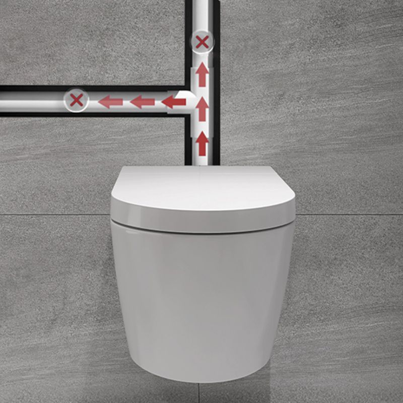 White Ceramic Elongated Wall Mounted Bidet with Heated Seat and Warm Air Dryer Clearhalo 'Bathroom Remodel & Bathroom Fixtures' 'Bidets' 'Home Improvement' 'home_improvement' 'home_improvement_bidets' 'Toilets & Bidets' 1200x1200_52a2c938-590e-4cfe-9f90-0af8bdc63840