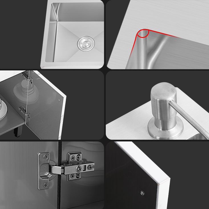 Modern Style Kitchen Sink Stainless Steel All-in-one Kitchen Sink with Storage Box Clearhalo 'Home Improvement' 'home_improvement' 'home_improvement_kitchen_sinks' 'Kitchen Remodel & Kitchen Fixtures' 'Kitchen Sinks & Faucet Components' 'Kitchen Sinks' 'kitchen_sinks' 1200x1200_52c68234-b826-4439-96a6-77f97fa0f2c3