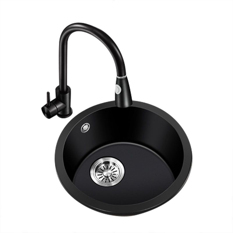 Contemporary Style Kitchen Sink Quartz Single Bowl Kitchen Sink Clearhalo 'Home Improvement' 'home_improvement' 'home_improvement_kitchen_sinks' 'Kitchen Remodel & Kitchen Fixtures' 'Kitchen Sinks & Faucet Components' 'Kitchen Sinks' 'kitchen_sinks' 1200x1200_52d704ae-4ccb-4ba5-9008-1b2958059aa6