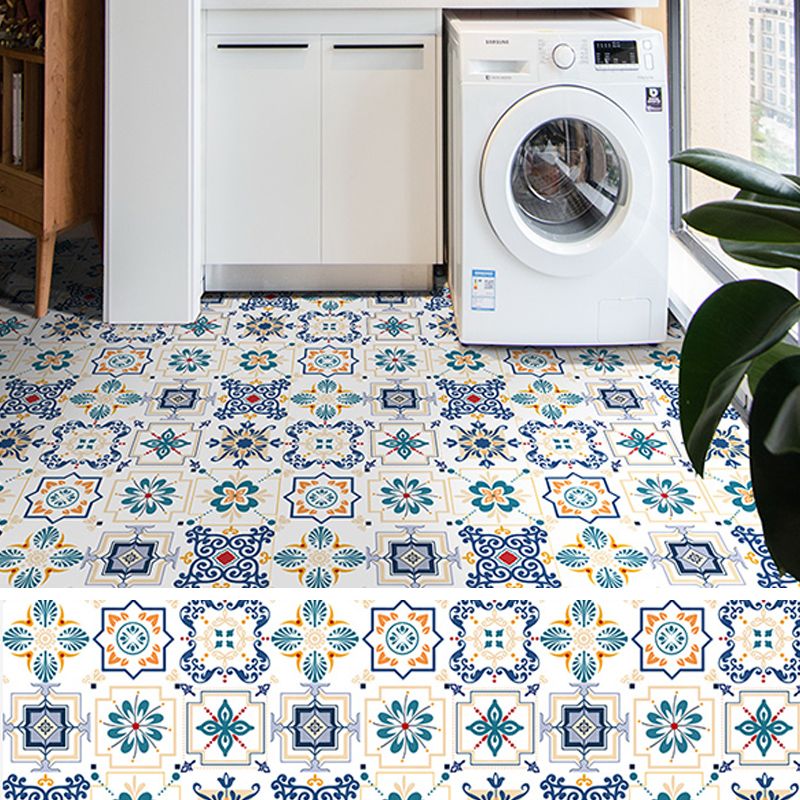 Modern Vinyl Plank Flooring Porcelain Tile Look Self Adhesive PVC Flooring Clearhalo 'Flooring 'Home Improvement' 'home_improvement' 'home_improvement_vinyl_flooring' 'Vinyl Flooring' 'vinyl_flooring' Walls and Ceiling' 1200x1200_52dc67f8-207b-411a-842c-d52a07d8395e