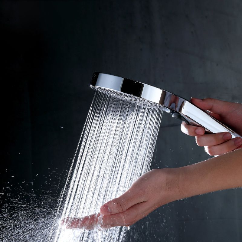 Round Shower Head Combo Modern Rain Fall Handheld Shower Head Clearhalo 'Bathroom Remodel & Bathroom Fixtures' 'Home Improvement' 'home_improvement' 'home_improvement_shower_heads' 'Shower Heads' 'shower_heads' 'Showers & Bathtubs Plumbing' 'Showers & Bathtubs' 1200x1200_52dca7fa-e115-4cc0-95b7-30340049d7ce