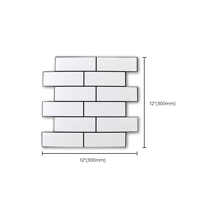 Plastic Peel & Stick Subway Tile Contemporary Waterproof Peel & Stick Subway Tile Clearhalo 'Flooring 'Home Improvement' 'home_improvement' 'home_improvement_peel_stick_blacksplash' 'Peel & Stick Backsplash Tile' 'peel_stick_blacksplash' 'Walls & Ceilings' Walls and Ceiling' 1200x1200_52e521a1-147f-477e-ac08-7cd06249df05