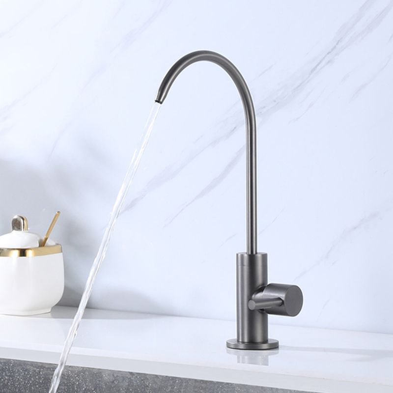 Modern 1-Handle Bar Faucet 1 Hole Drinking Water Dispenser Beverage Kitchen Faucet Clearhalo 'Home Improvement' 'home_improvement' 'home_improvement_kitchen_faucets' 'Kitchen Faucets' 'Kitchen Remodel & Kitchen Fixtures' 'Kitchen Sinks & Faucet Components' 'kitchen_faucets' 1200x1200_52e85188-d320-4325-ae21-4f1b313574bc