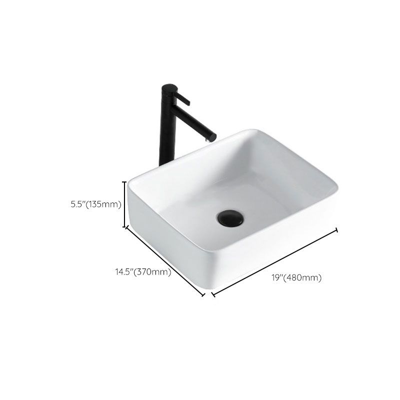 Contemporary Bathroom Sink Porcelain Rectangular Vessel Sink(Not Including Faucet) Clearhalo 'Bathroom Remodel & Bathroom Fixtures' 'Bathroom Sinks & Faucet Components' 'Bathroom Sinks' 'bathroom_sink' 'Home Improvement' 'home_improvement' 'home_improvement_bathroom_sink' 1200x1200_52f52dbc-984f-48d9-a90b-202670c808ff