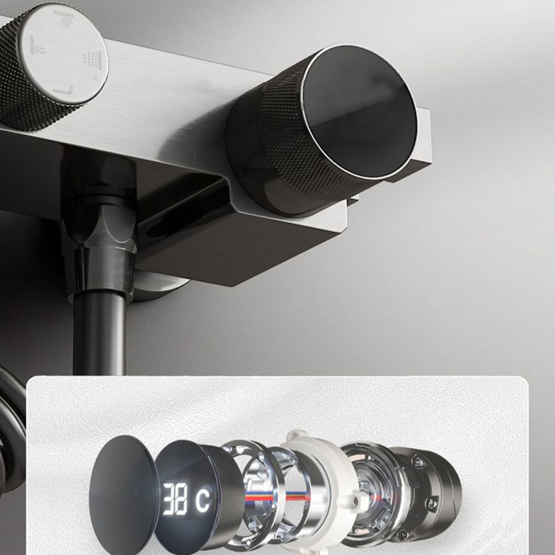 Shower System Square Massage Jet Handheld Shower Head Shower Trim Clearhalo 'Bathroom Remodel & Bathroom Fixtures' 'Home Improvement' 'home_improvement' 'home_improvement_shower_faucets' 'Shower Faucets & Systems' 'shower_faucets' 'Showers & Bathtubs Plumbing' 'Showers & Bathtubs' 1200x1200_530448f4-465e-42ce-8f05-4278885f2152