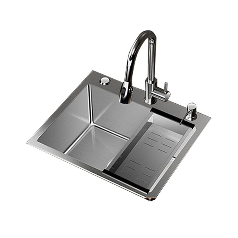 Modern Workstation Sink Stainless Steel with Drain Assembly and Faucet Kitchen Sink Clearhalo 'Home Improvement' 'home_improvement' 'home_improvement_kitchen_sinks' 'Kitchen Remodel & Kitchen Fixtures' 'Kitchen Sinks & Faucet Components' 'Kitchen Sinks' 'kitchen_sinks' 1200x1200_531620cf-c4b6-42ca-b5b5-7d407783a536