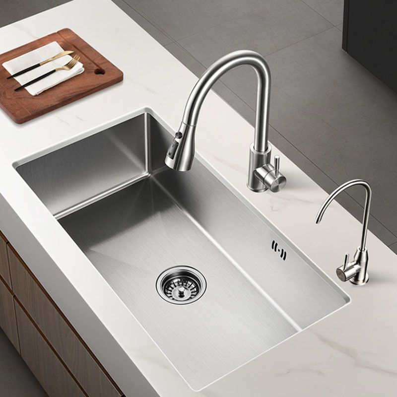 Modern Kitchen Bar Sink Stainless Steel with Soundproofing Workstation Ledge Clearhalo 'Home Improvement' 'home_improvement' 'home_improvement_kitchen_sinks' 'Kitchen Remodel & Kitchen Fixtures' 'Kitchen Sinks & Faucet Components' 'Kitchen Sinks' 'kitchen_sinks' 1200x1200_5332b1b0-ea32-4efc-9d4e-ec35a23347f7