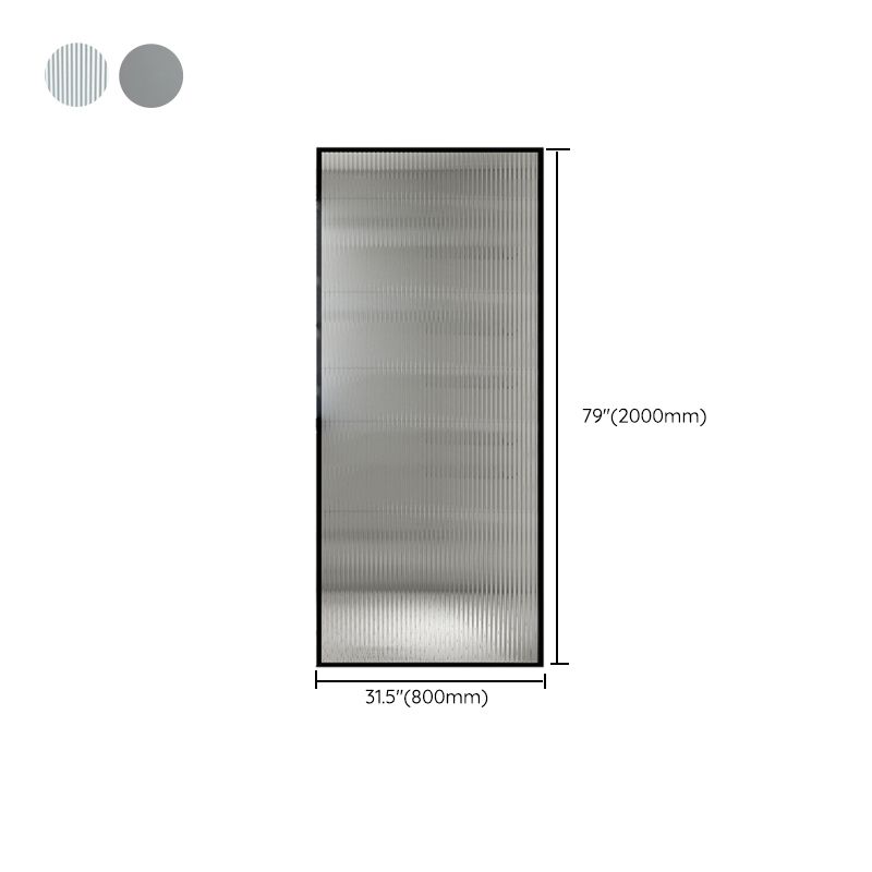 Metal and Glass Shower Door Simple Inline Black Shower Bath Door Clearhalo 'Bathroom Remodel & Bathroom Fixtures' 'Home Improvement' 'home_improvement' 'home_improvement_shower_tub_doors' 'Shower and Tub Doors' 'shower_tub_doors' 'Showers & Bathtubs' 1200x1200_53335dee-50c4-4e18-a7f6-e7cce0ed38f0