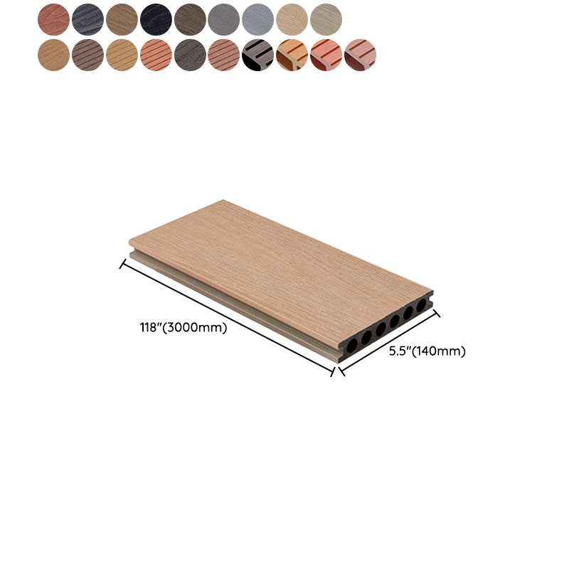Embossed Nailed Decking Tiles Composite 118" x 5.5" Tile Kit Outdoor Patio Clearhalo 'Home Improvement' 'home_improvement' 'home_improvement_outdoor_deck_tiles_planks' 'Outdoor Deck Tiles & Planks' 'Outdoor Flooring & Tile' 'Outdoor Remodel' 'outdoor_deck_tiles_planks' 1200x1200_5341212d-74c2-4864-a310-7bf9c6c6861d